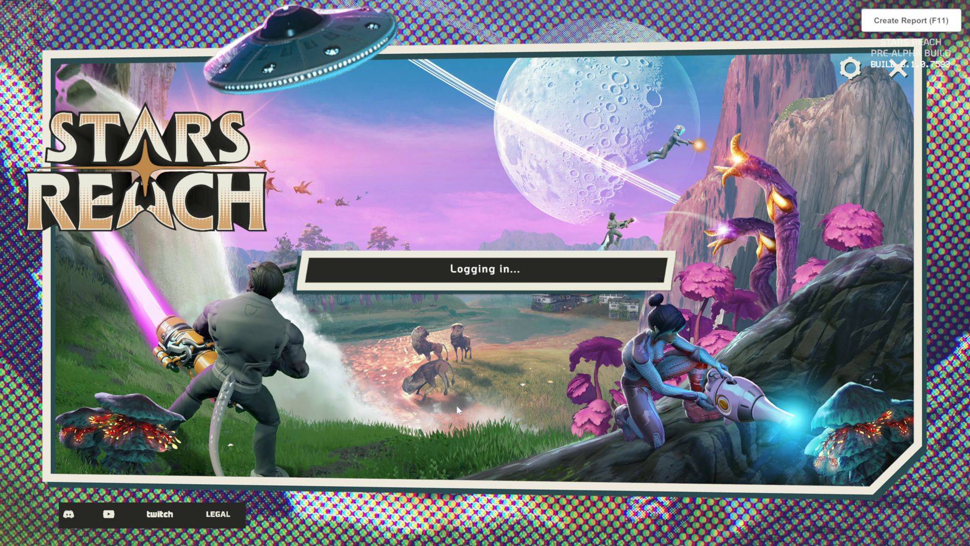 New login screen