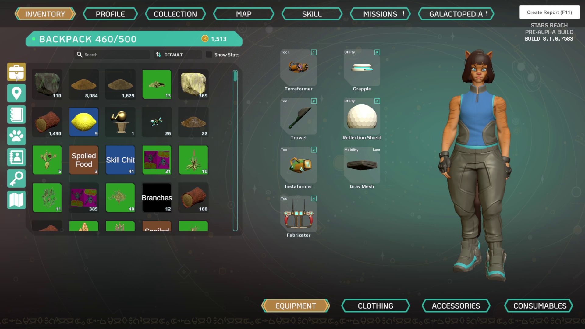 New inventory tabs